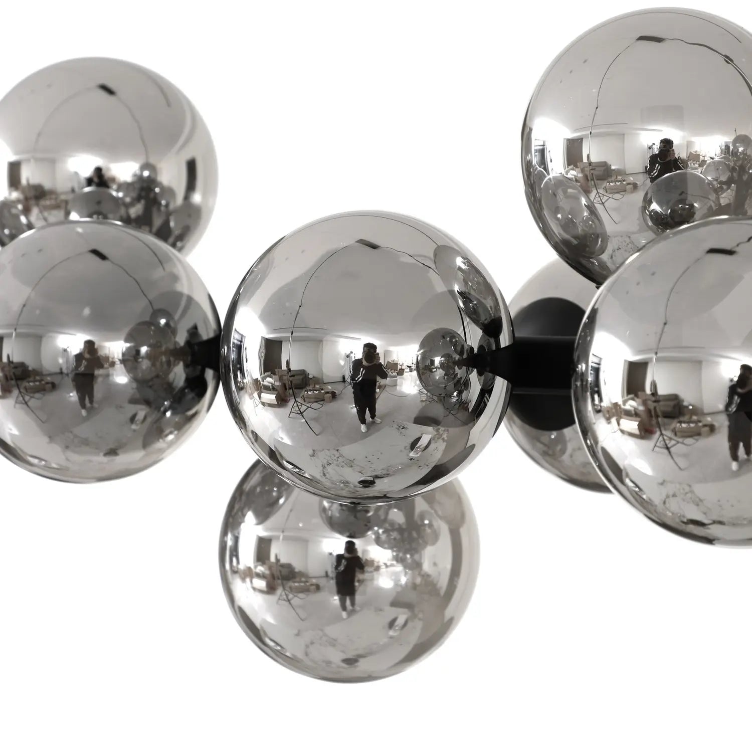B-Ware Lucande Hängeleuchte Naelen Hängelampe Deckenlampe Schwarz/Grau 125 Cm Glas G9 - 4251911778687