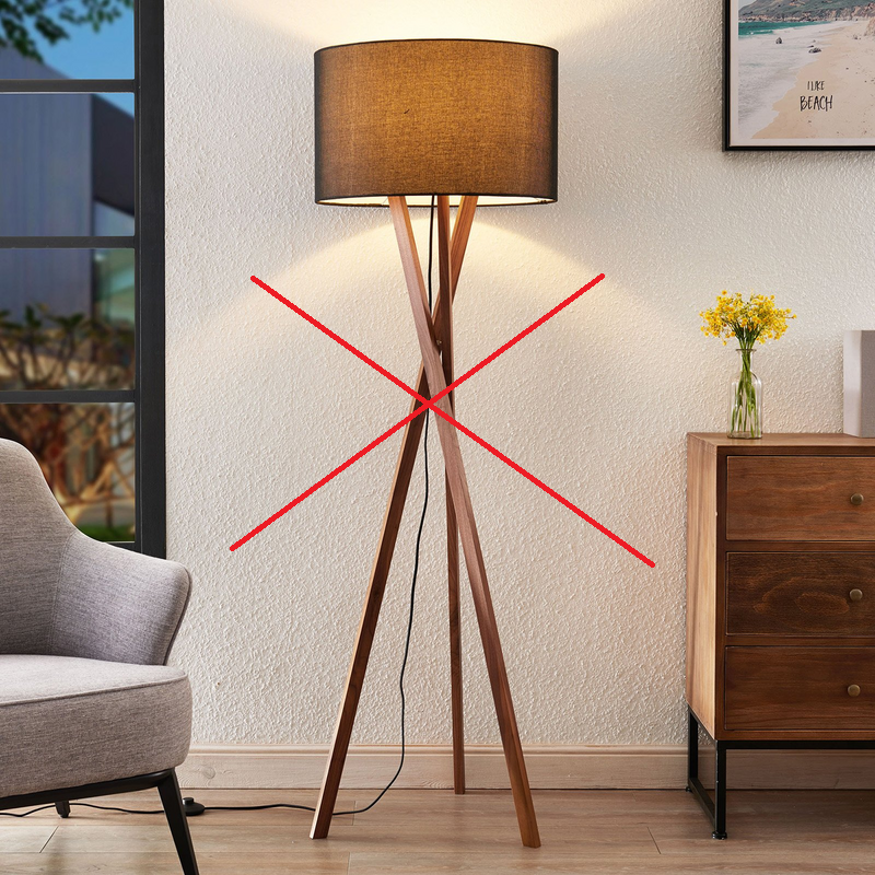 Lucande Auriane Tripod Stehlampe Standleuchte Stehleuchte Leselampe Siehe Text B-Ware