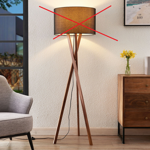 B-Ware Lucande Auriane Tripod-Stehlampe Standleuchte Stehllampe E27 LED SIEHE TEXT/FOTO