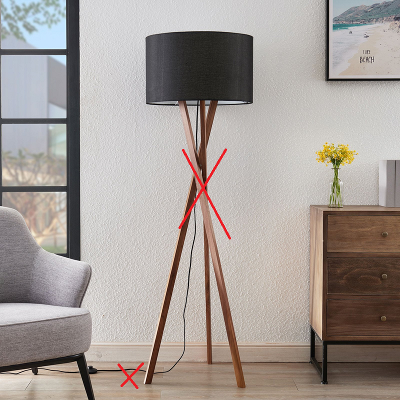 Lucande Auriane Tripod Stehlampe Standleuchte Stehleuchte Siehe Text/Foto B-Ware