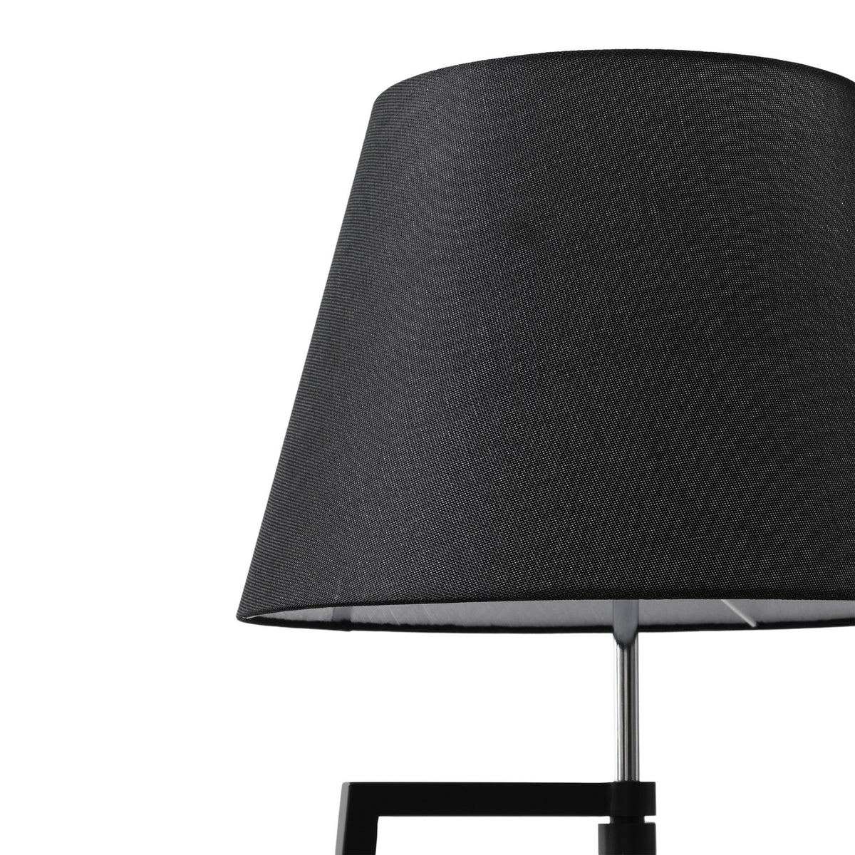 Lucande Stehleuchte Lampe Stehlampe Amona schwarz Textil 150 cm Dreibein - 4251911778953