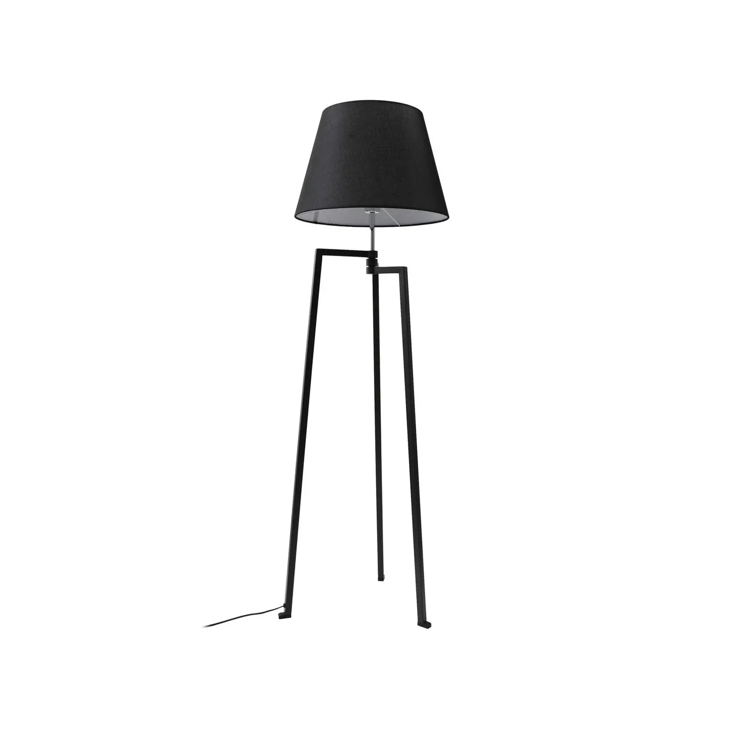 B-Ware Lucande Stehleuchte Lampe Stehlampe Amona Schwarz Textil 150 Cm Dreibein - 4251911778953