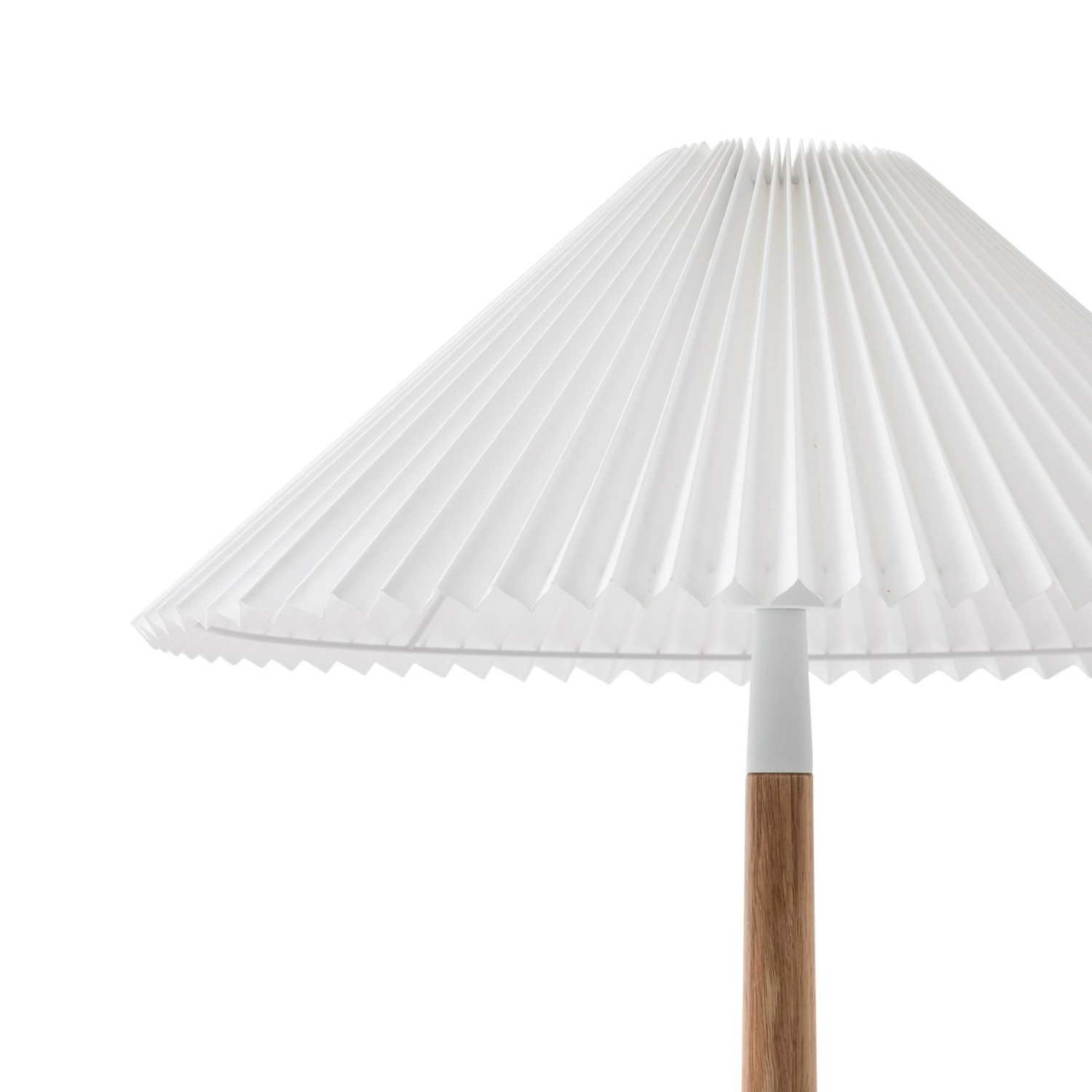 B-Ware Lucande Stehleuchte Ellorin Stehlampe Standleuchte Lampe Weiß Holz ø 47,5 Cm E27 - 4251911777024