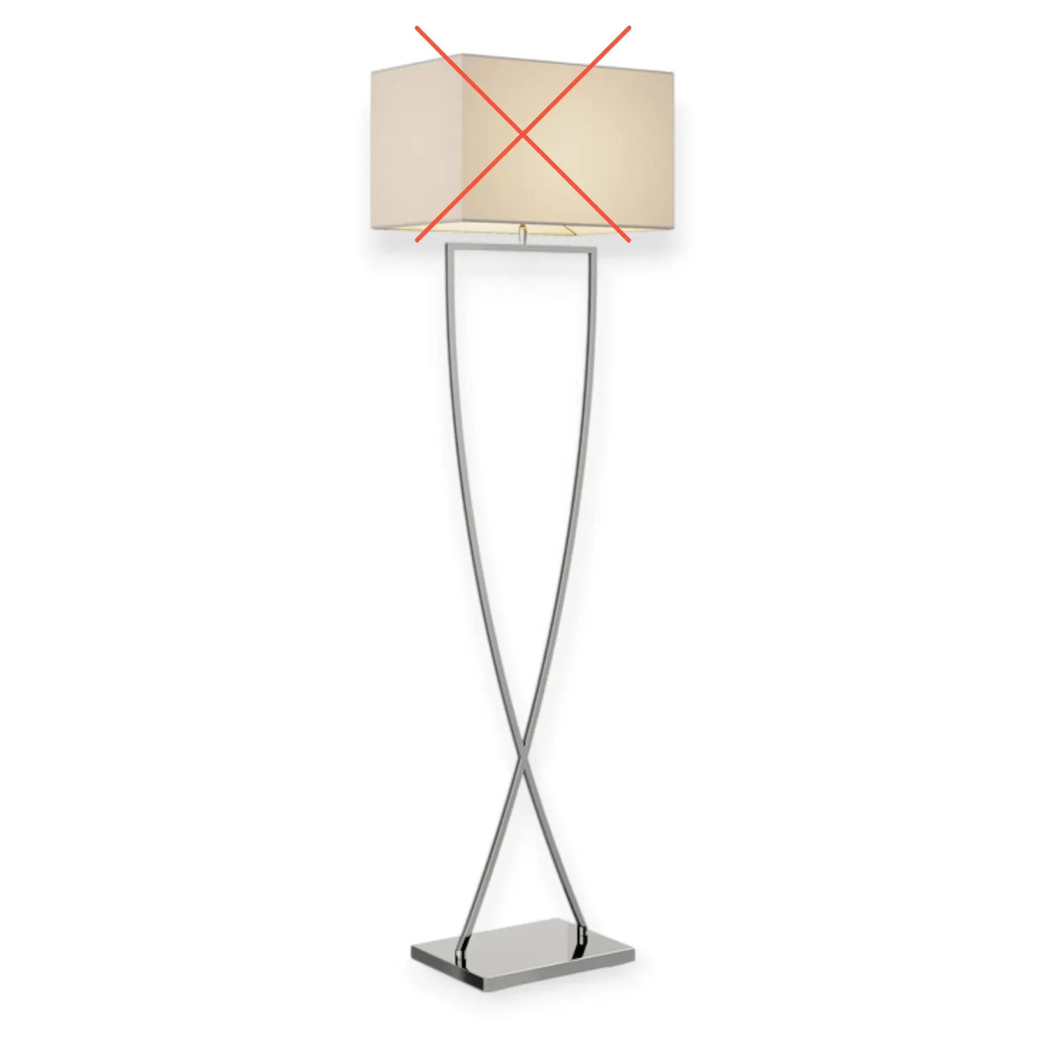 B-Ware Lucande Evaine Stehleuchte Lampe Leuchte Stehlampe E27 Chrom Siehe Text/Foto - 4251096566666