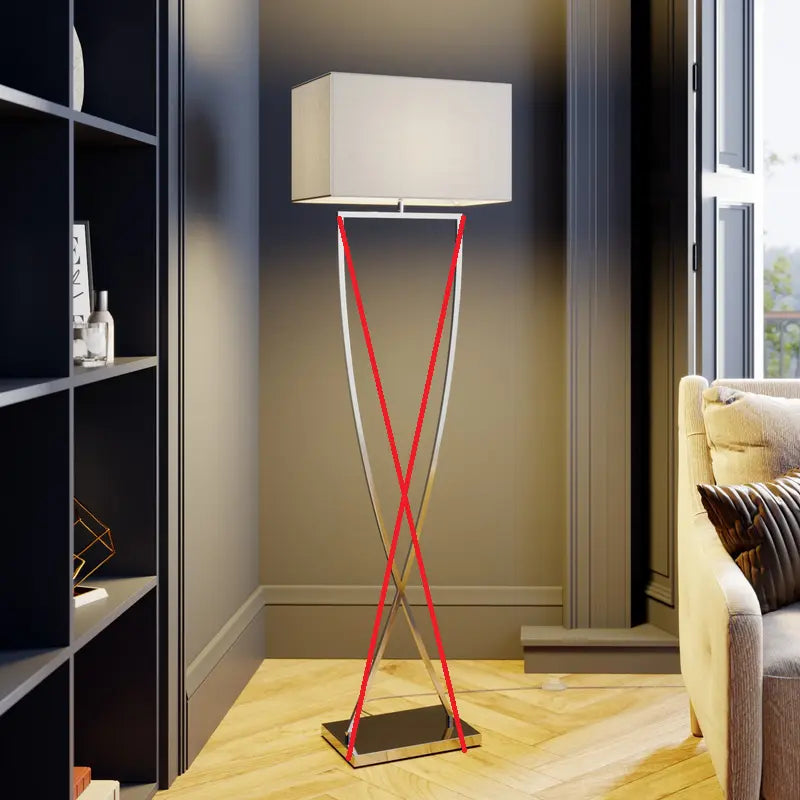 B-Ware Lucande Evaine Stehleuchte Lampe Leuchte Stehlampe E27 Weiß Siehe Text/Foto