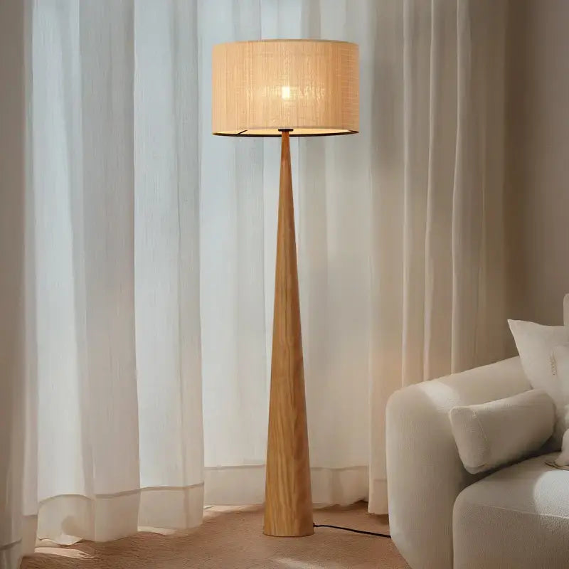 B-Ware Lucande Stehleuchte Lampe Fabrena Naturfarben Bambus Höhe 138cm E27 Led Leuchte - 4255830904318