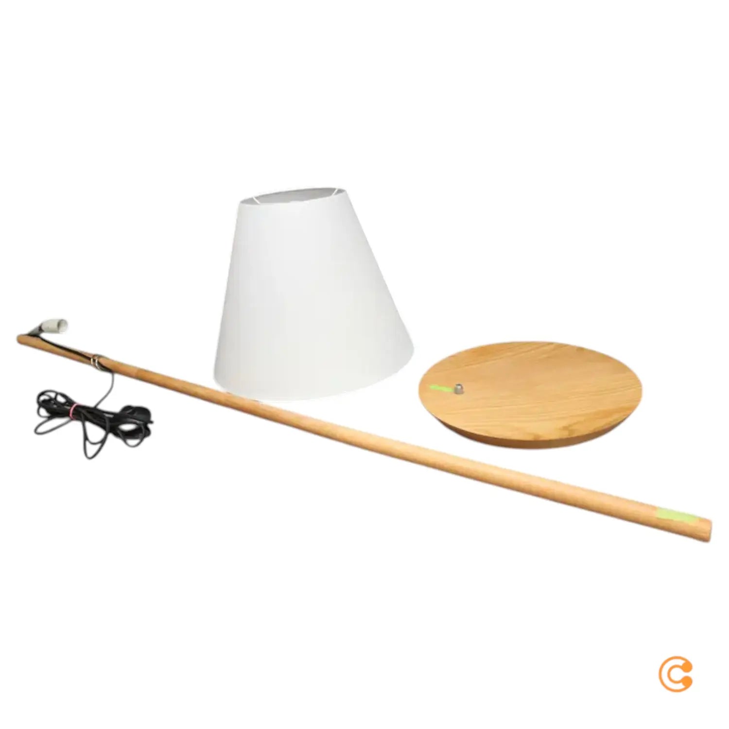 B-Ware Lucande Jinda Stehlampe Stehleuchte Lampe Design Stoff Weiß Siehe Text/Foto - 4251096593457