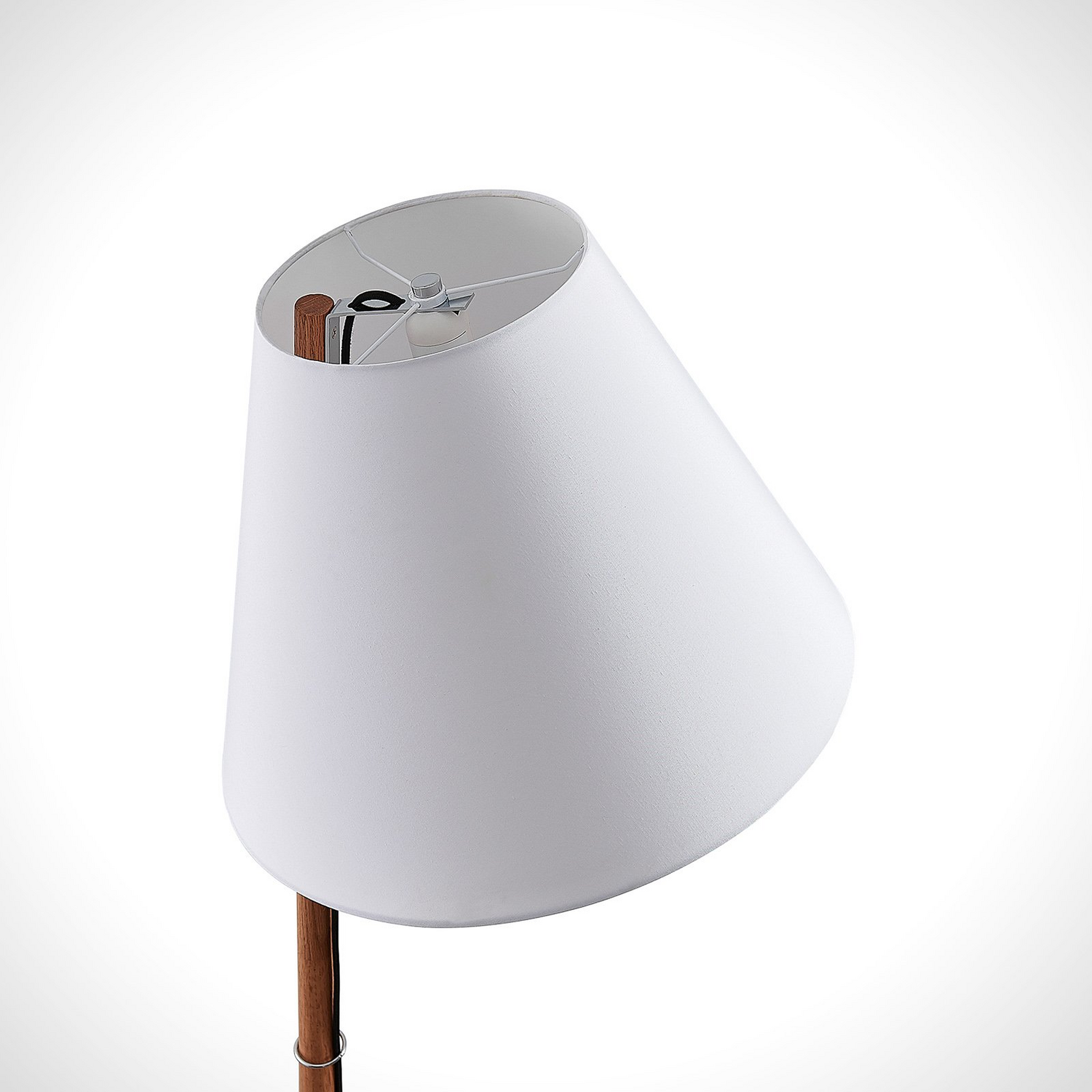 B-Ware Lucande Jinda Stehlampe Stehleuchte Lampe Leuchte Holzgestell Weiß Siehe Text - 4251096593457