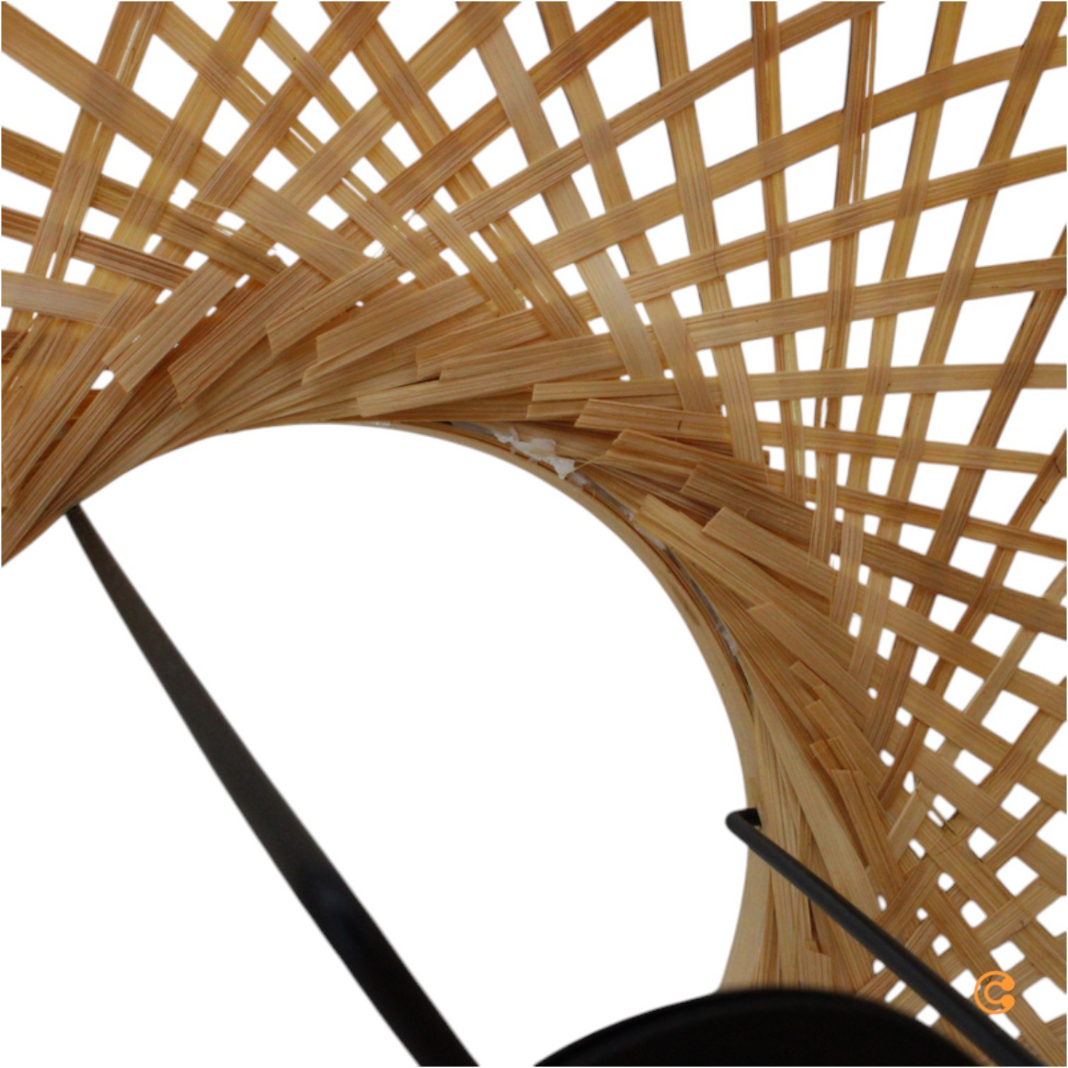 Lucande Jorick Stehleuchte Stehlampe Leuchte Lampe Bambus Dreibein Schwarz 166cm B-Ware - 4251911792492