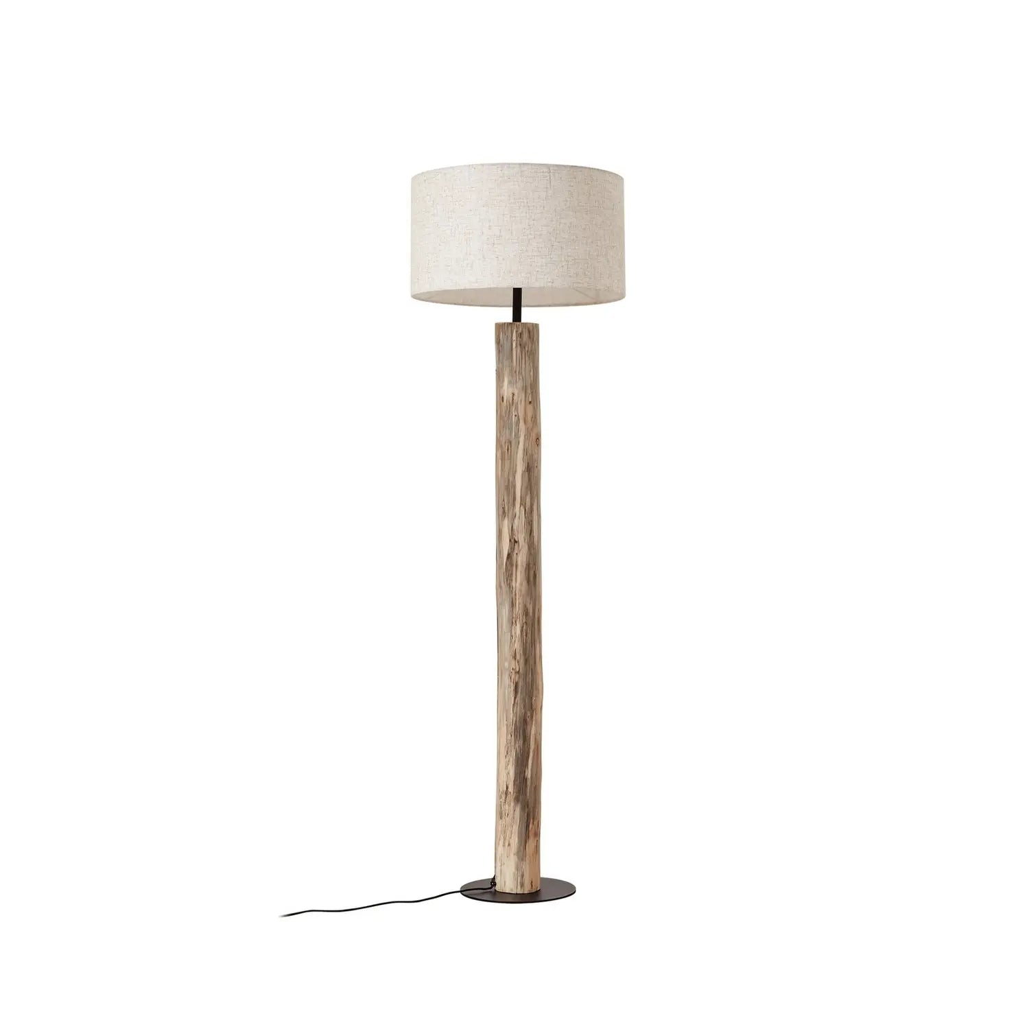 B-Ware Lucande Stehleuchte Lampe Jorvan Creme Eukalyptus Leinen Stehlampe Leuchte Spot