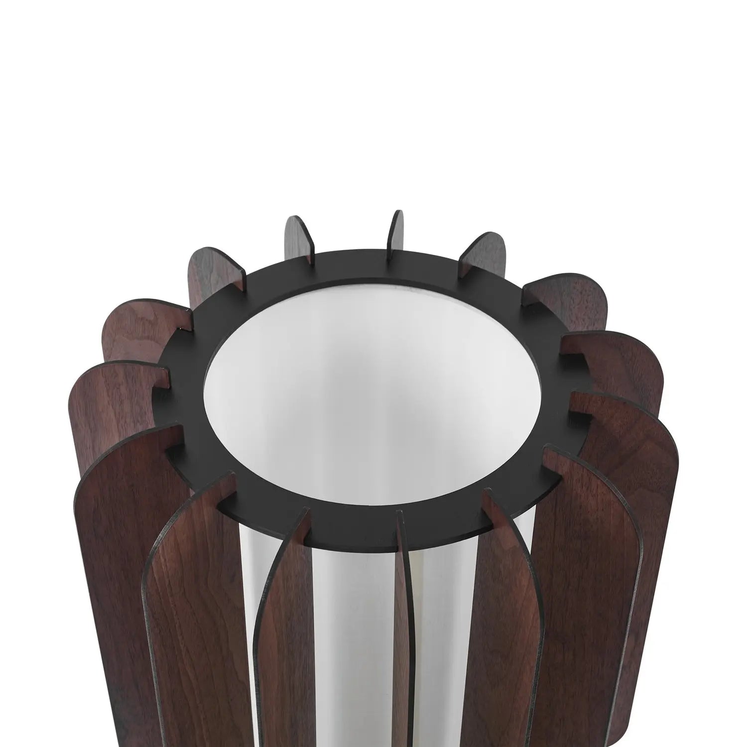 B-Ware Lucande Stehleuchte Juneta Standleuchte Stehlampe 75 Cm Braun Holz Textil - 4255830901201