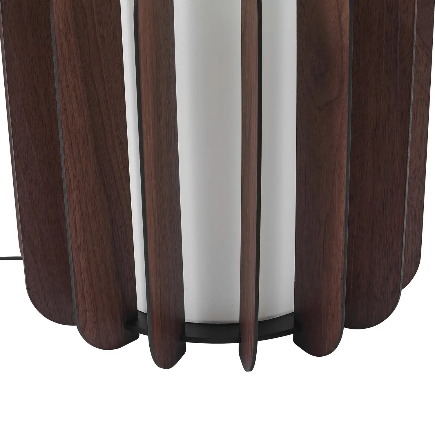 B-Ware Lucande Stehleuchte Juneta Standleuchte Stehlampe 75 Cm Braun Holz Textil - 4255830901201