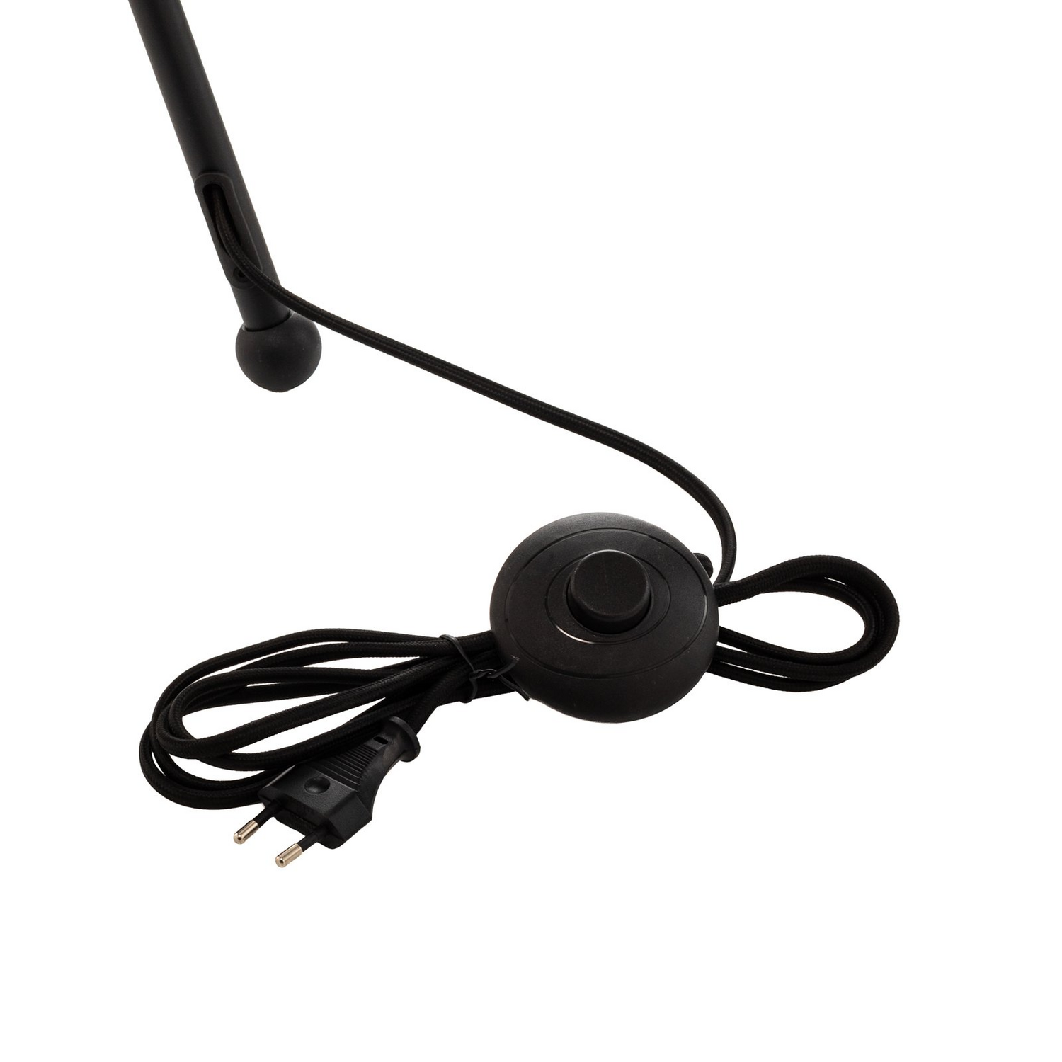 Lucande Stehleuchte Lampe 3 Glaskugeln Schwarz E14 Metall Glas Schwarz Leuchte B-Ware - 4251911746556