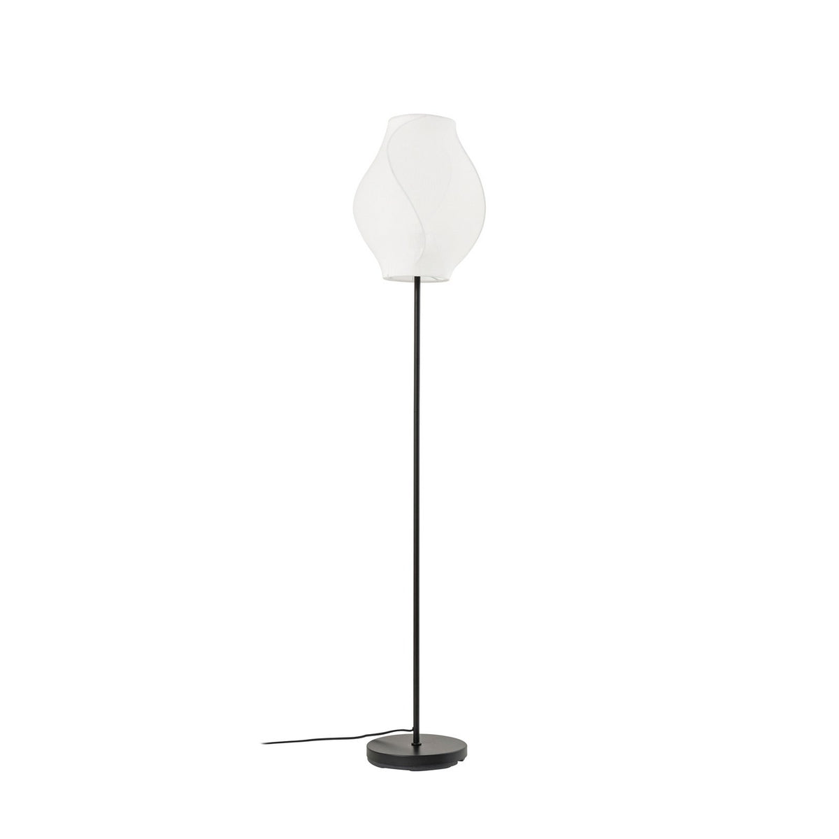 Lucande Stehleuchte Stehlampe Tovina Textil weiß Höhe 165 cm Wohnzimmerlampe - 4255830901133