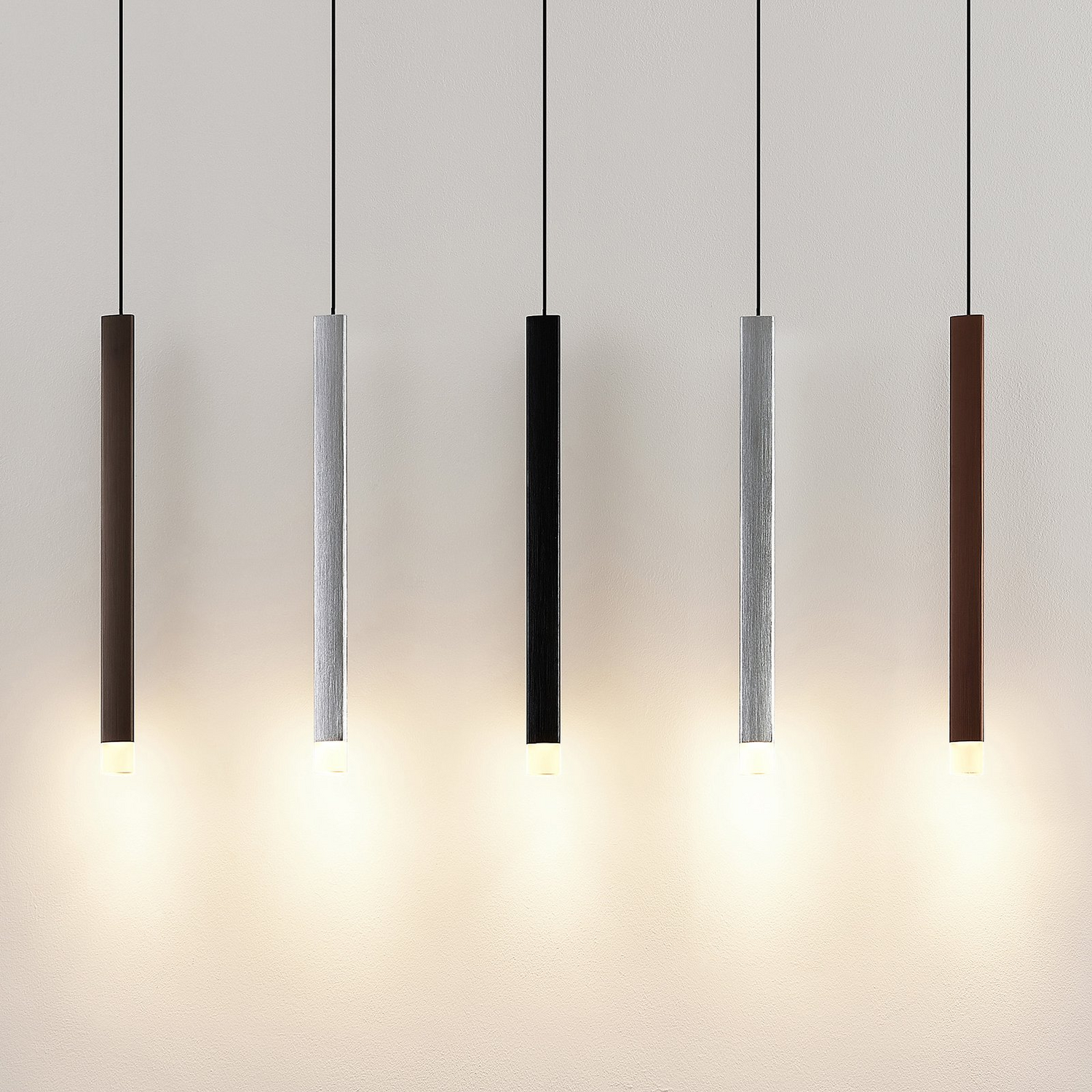 Suspension LED Lucande Stoika de qualité B, plafonnier, lampe suspendue, blanc chaud