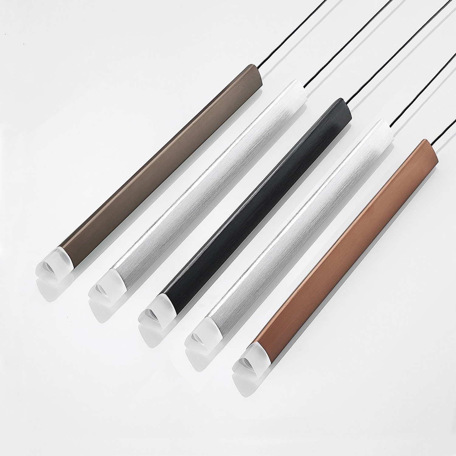 Suspension LED Lucande Stoika de qualité B, plafonnier, lampe suspendue, blanc chaud