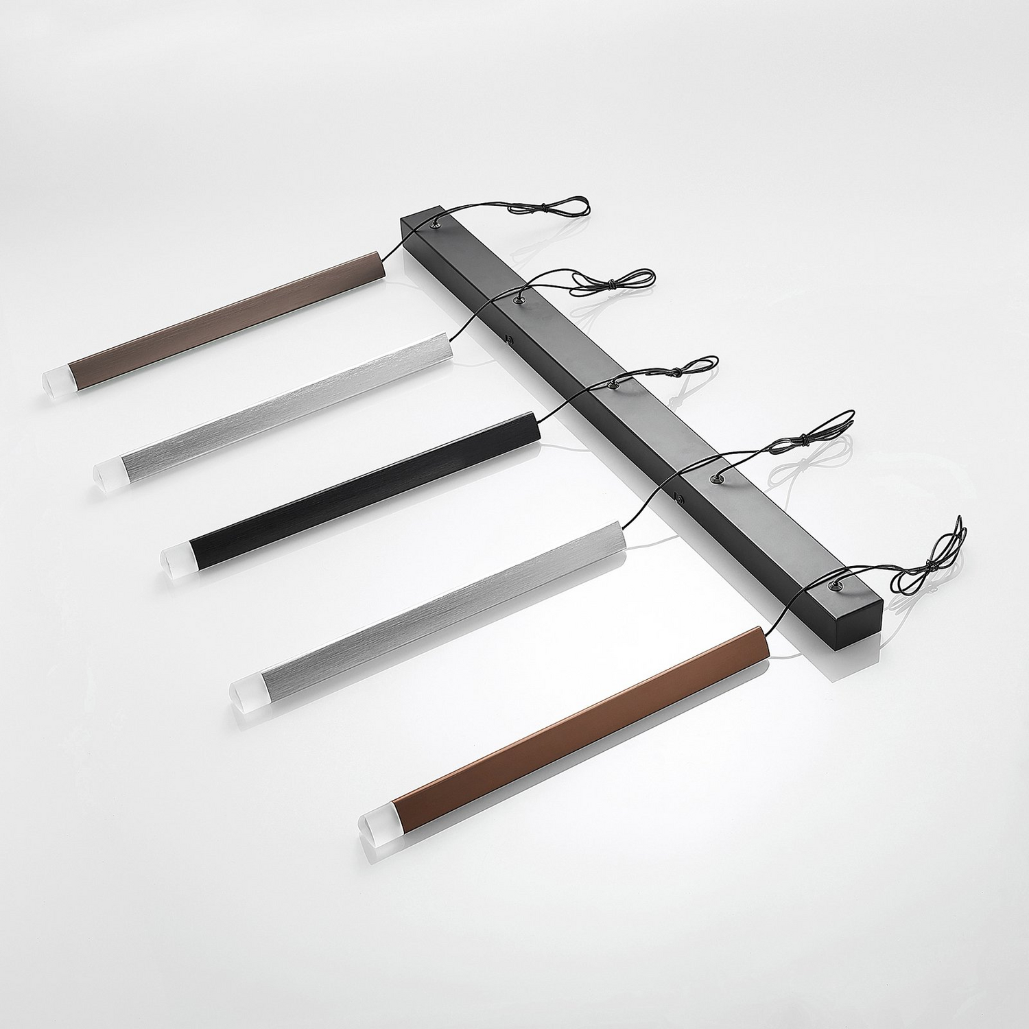 Suspension LED Lucande Stoika de qualité B, plafonnier, lampe suspendue, blanc chaud