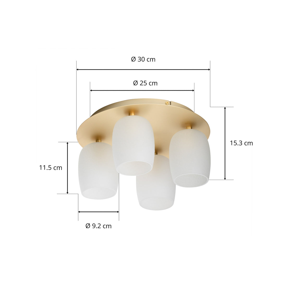Lucande Taylan Deckenleuchte Rondell LED Deckenlampe Leuchte Innenbeleuchtung692 - 4251911757026