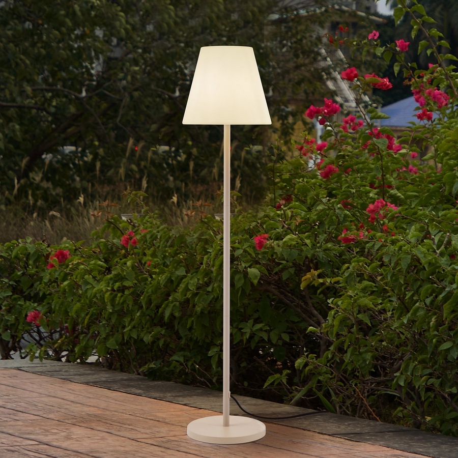 Lucande Terrassenleuchte Außenlampe Jaimy Beige Metall 150 Cm E27 Fassung B-Ware - 4251911798838