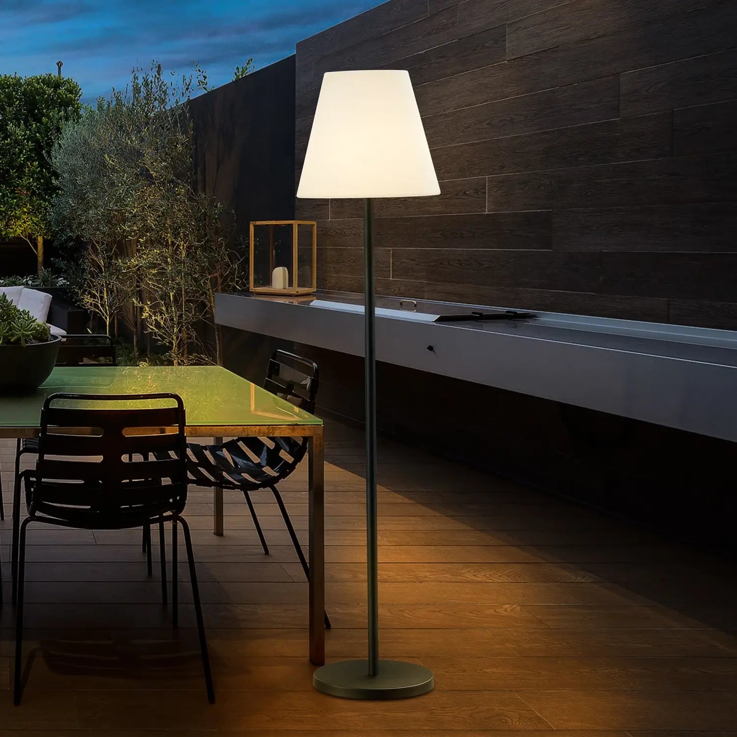 B-Ware Lucande Jaimy Terrassenleuchte 150 Cm E27 Stehlampe Stehleuchte Lampe Led I582