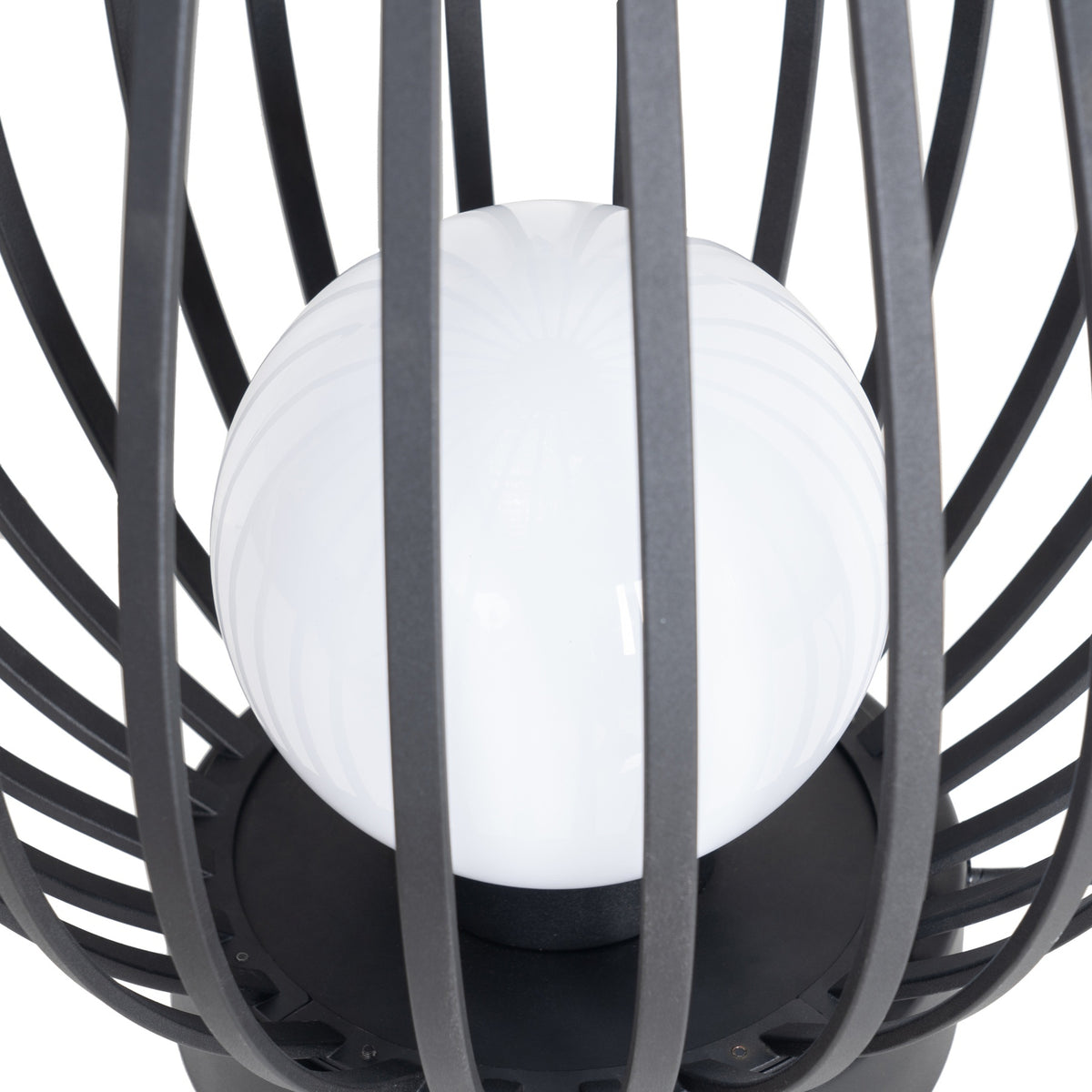 Lucande Terrassenleuchte Außenlampe Marrin schwarz Metall Ø46cm Outdoorleuc478 - 4251911787184