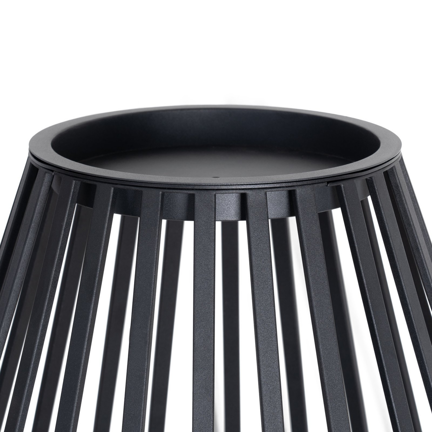 B-Ware Lucande Terrassenleuchte Außenlampe Marrin Schwarz Metall ø46cm Outdoorleuchte