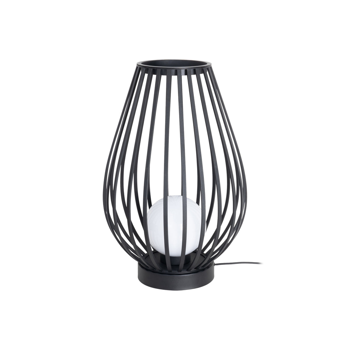 Lucande Terrassenleuchte Außenlampe Marrin schwarz Metall Ø46cm Outdoorleuc478 - 4251911787184