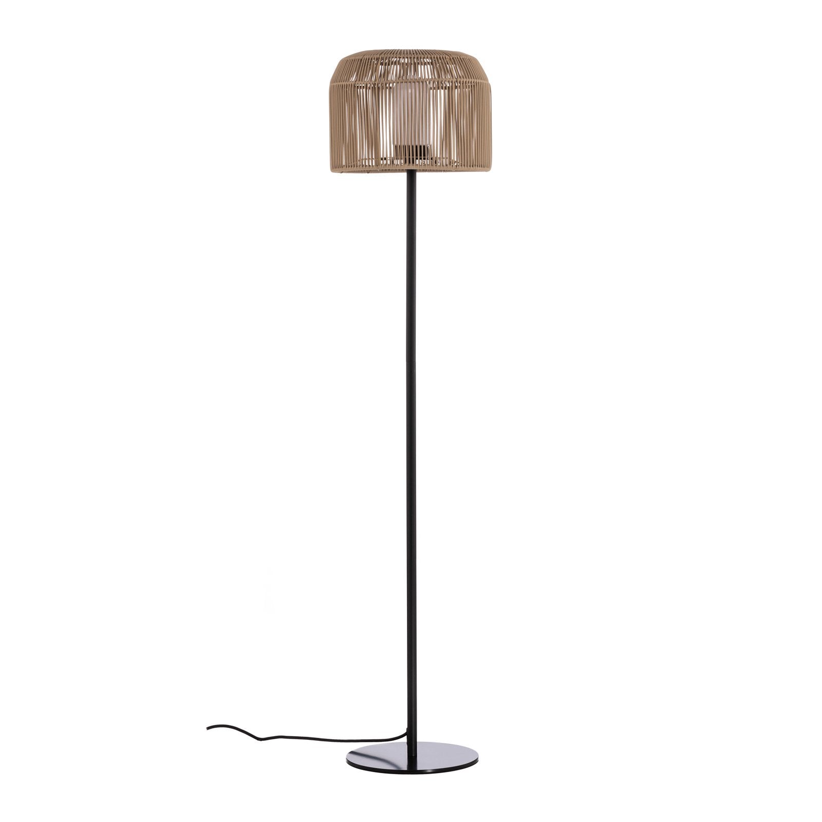 Lucande Terrassenleuchte Solvindor khaki Kunststoff IP44 Leuchte Outdoorlampe - 4251911776942
