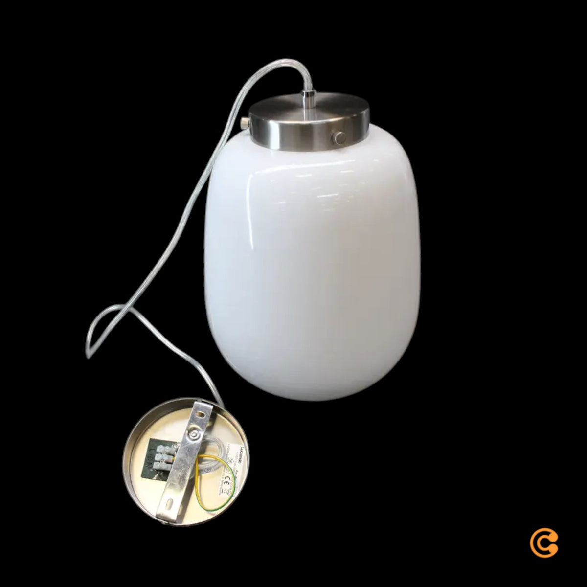 Lucande Stehleuchte Standlampe Tessi Beleuchtung Weiss Silber Minimalistisch - 4251096573930