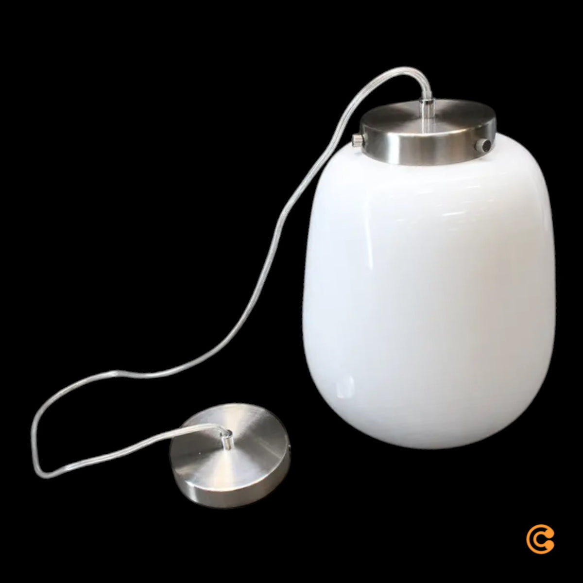 Lucande Stehleuchte Standlampe Tessi Beleuchtung Weiss Silber Minimalistisch - 4251096573930