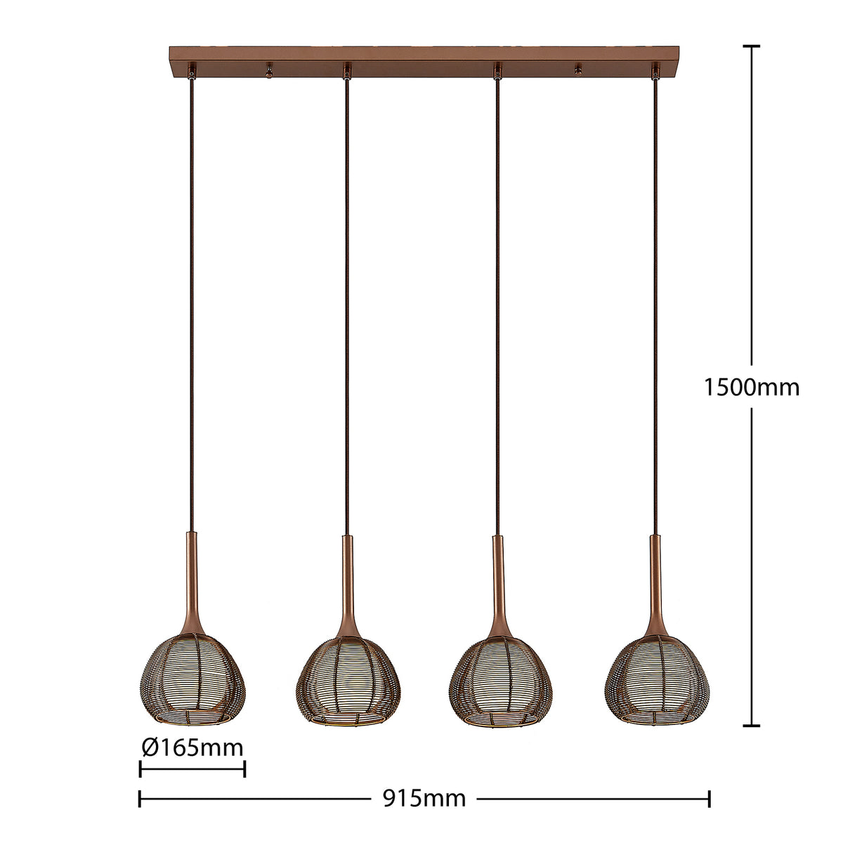 Lucande Noud LED-Deckenlampe Deckenleuchte Lampe Leuchte Spiralleuchte dimmbar - 4251096598766