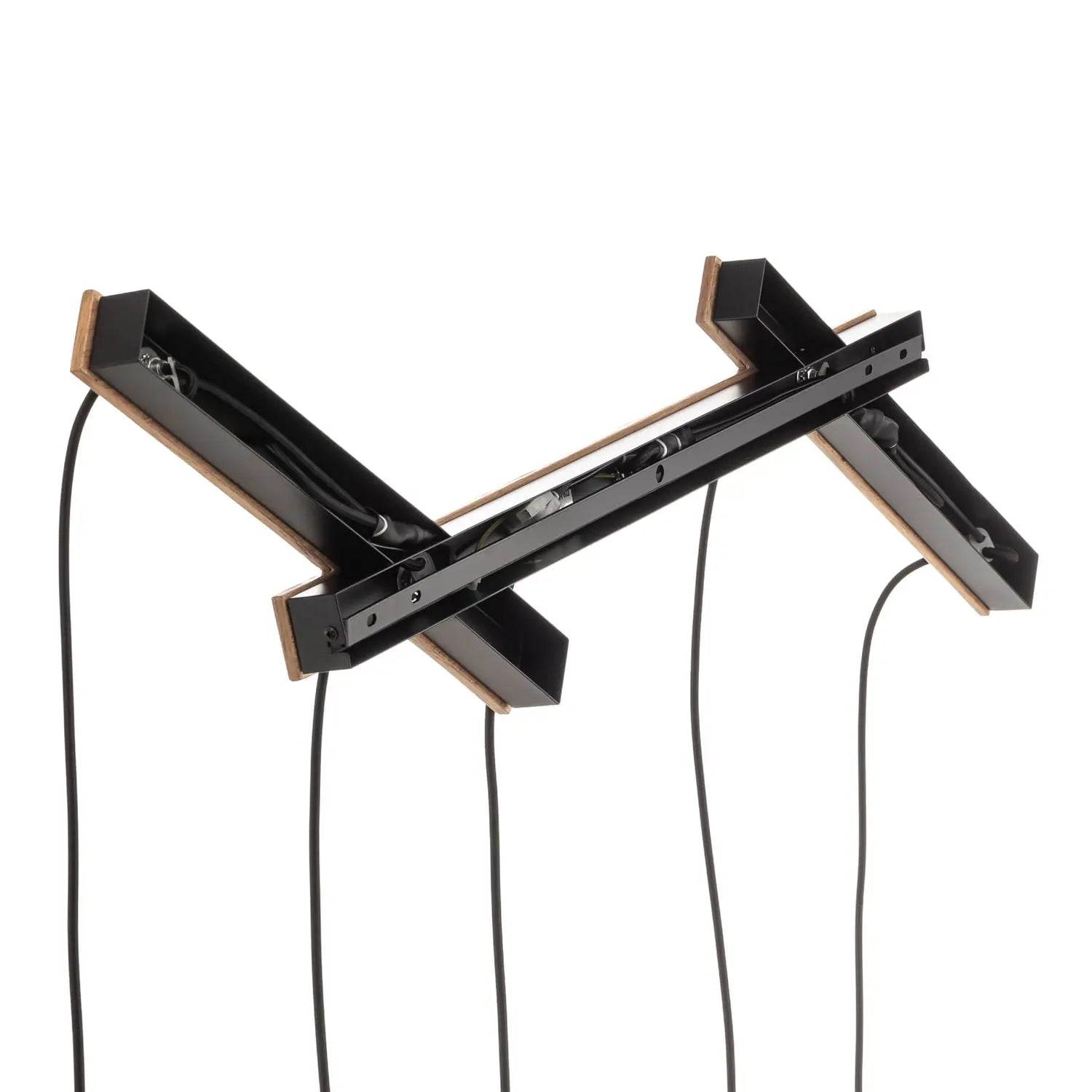 B-Ware Lucande Thamila Hängeleuchte Hängelampe Deckenlampe Leuchte Lampe Schwarz Eiche - 4251911746679