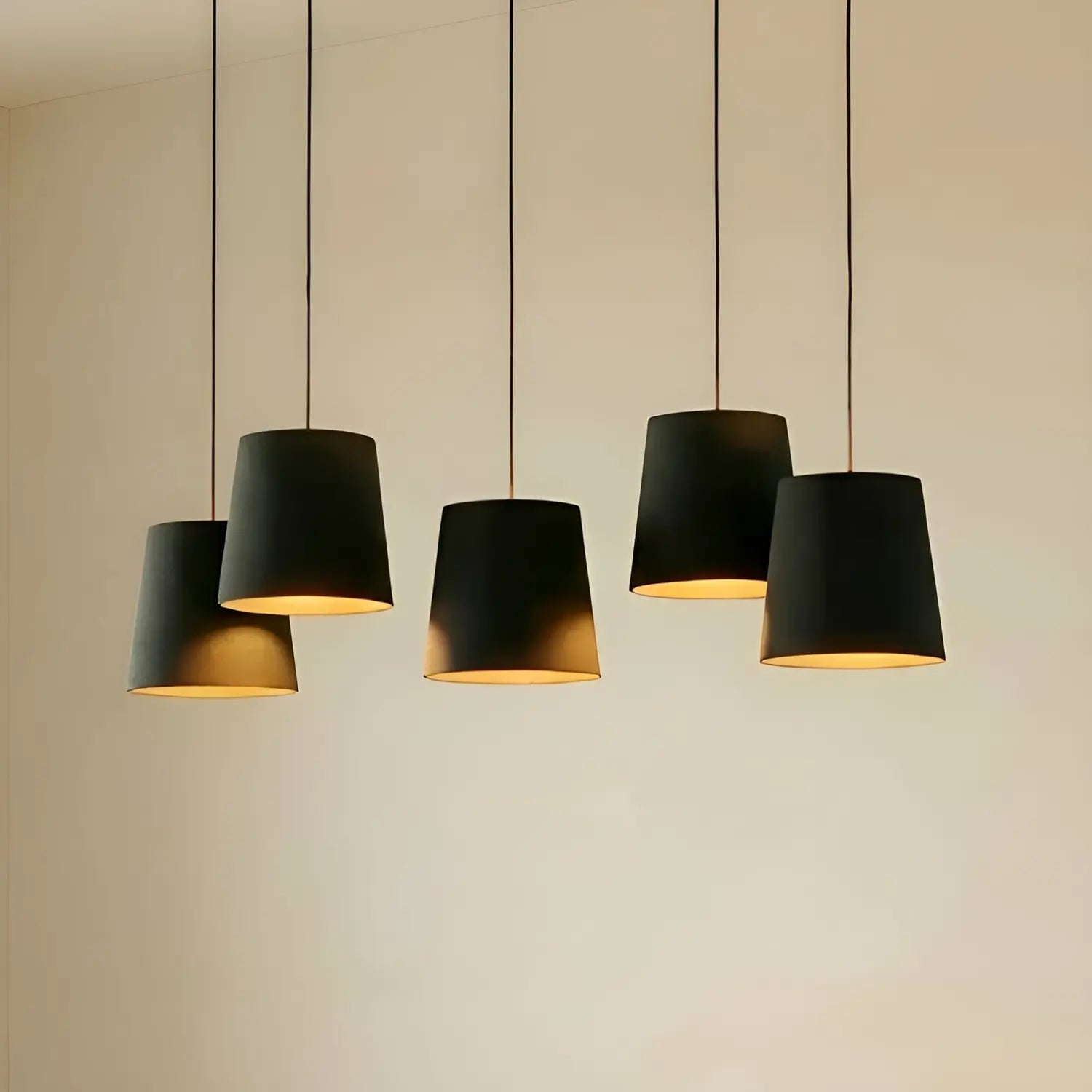 B-Ware Lucande Thamila Hängeleuchte Hängelampe Deckenlampe Leuchte Lampe Schwarz Eiche - 4251911746679