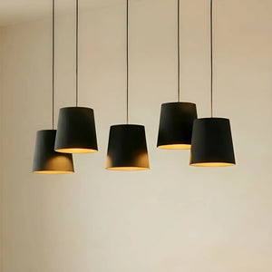 B-Ware Lucande Thamila Hängeleuchte Hängelampe Deckenlampe Leuchte Lampe Schwarz Eiche