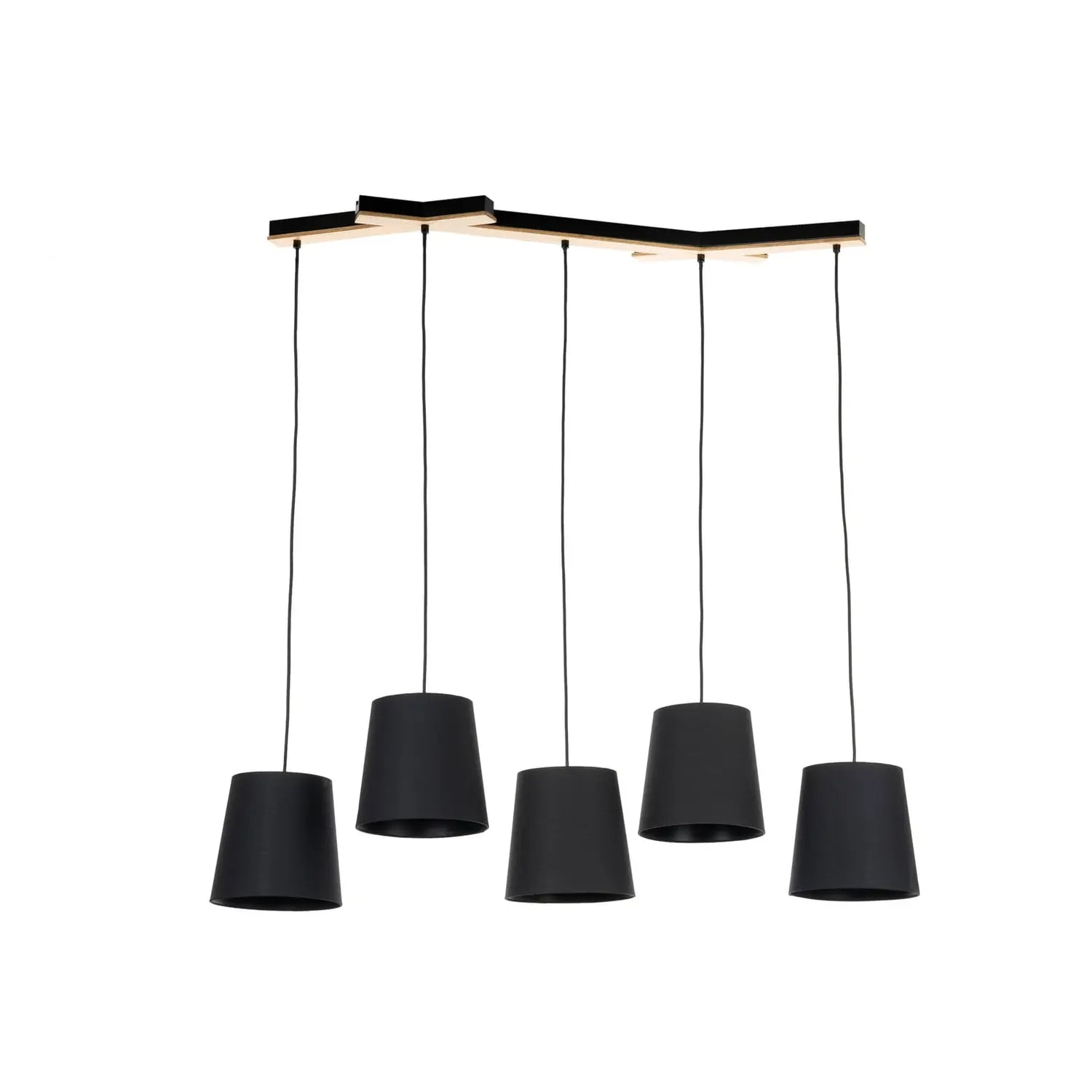 B-Ware Lucande Thamila Hängeleuchte Hängelampe Deckenlampe Leuchte Lampe Schwarz Eiche - 4251911746679