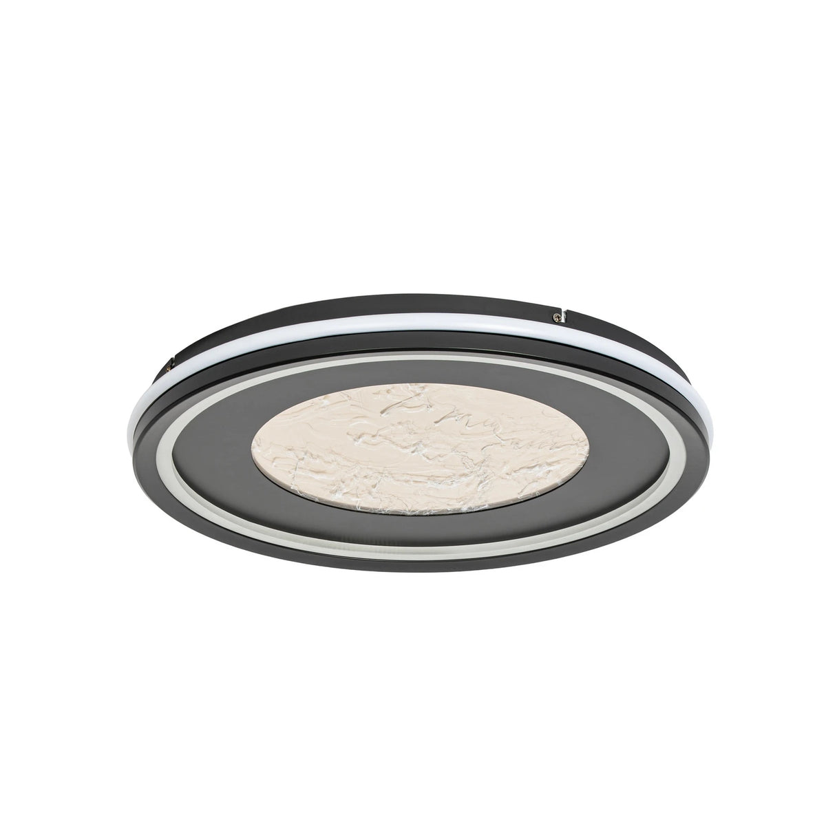 Lucande Deckenleuchte Deckenlampe LED Tillian schwarz gold dimmbar 50cm warmweiß - 4255830906428