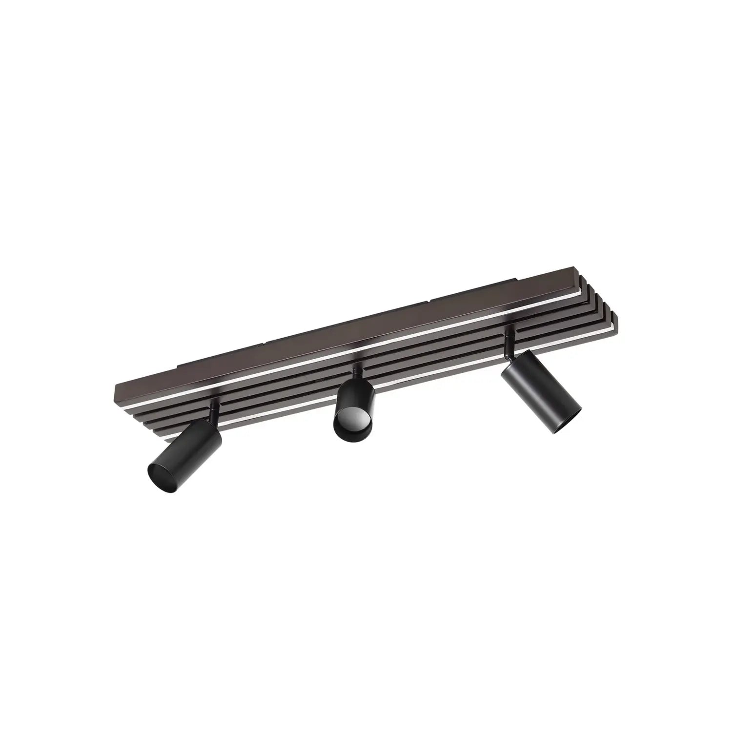 B-Ware Lucande Deckenstrahler Spot Led Leuchte Holz Schwarz Eiche 3 Flammig 70 Cm - 4255830901331