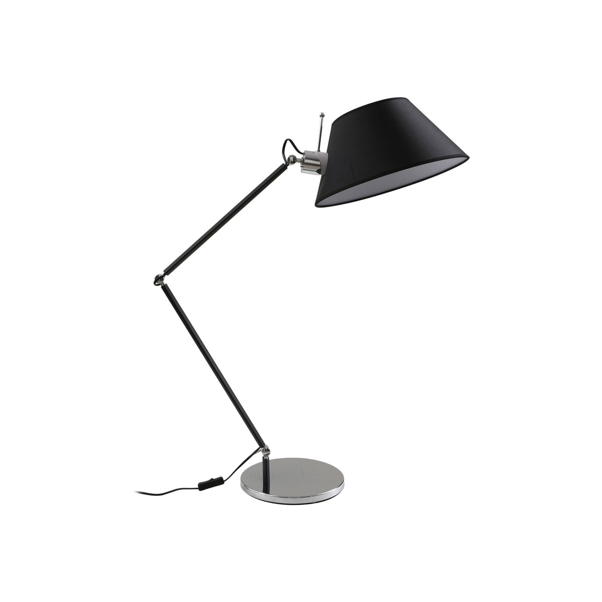 Lucande Tischleuchte Lampe Dansari schwarz Metall verstellbar - 4251911778878
