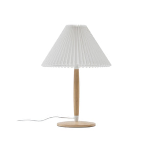 B-Ware Lucande Tischleuchte Leuchte Tischlampe Lampe Ellorin weiß Holz Ø 37 cm E27