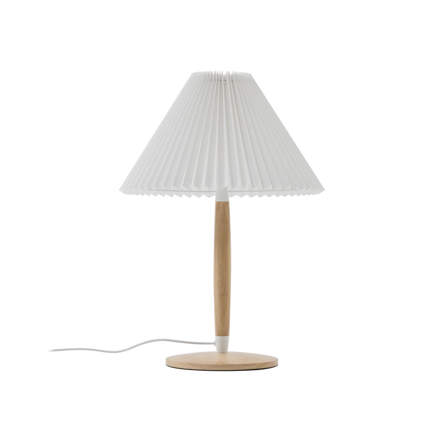 Lucande Tischleuchte Leuchte Tischlampe Lampe Ellorin Weiß Holz ø 37 Cm E27 B-Ware