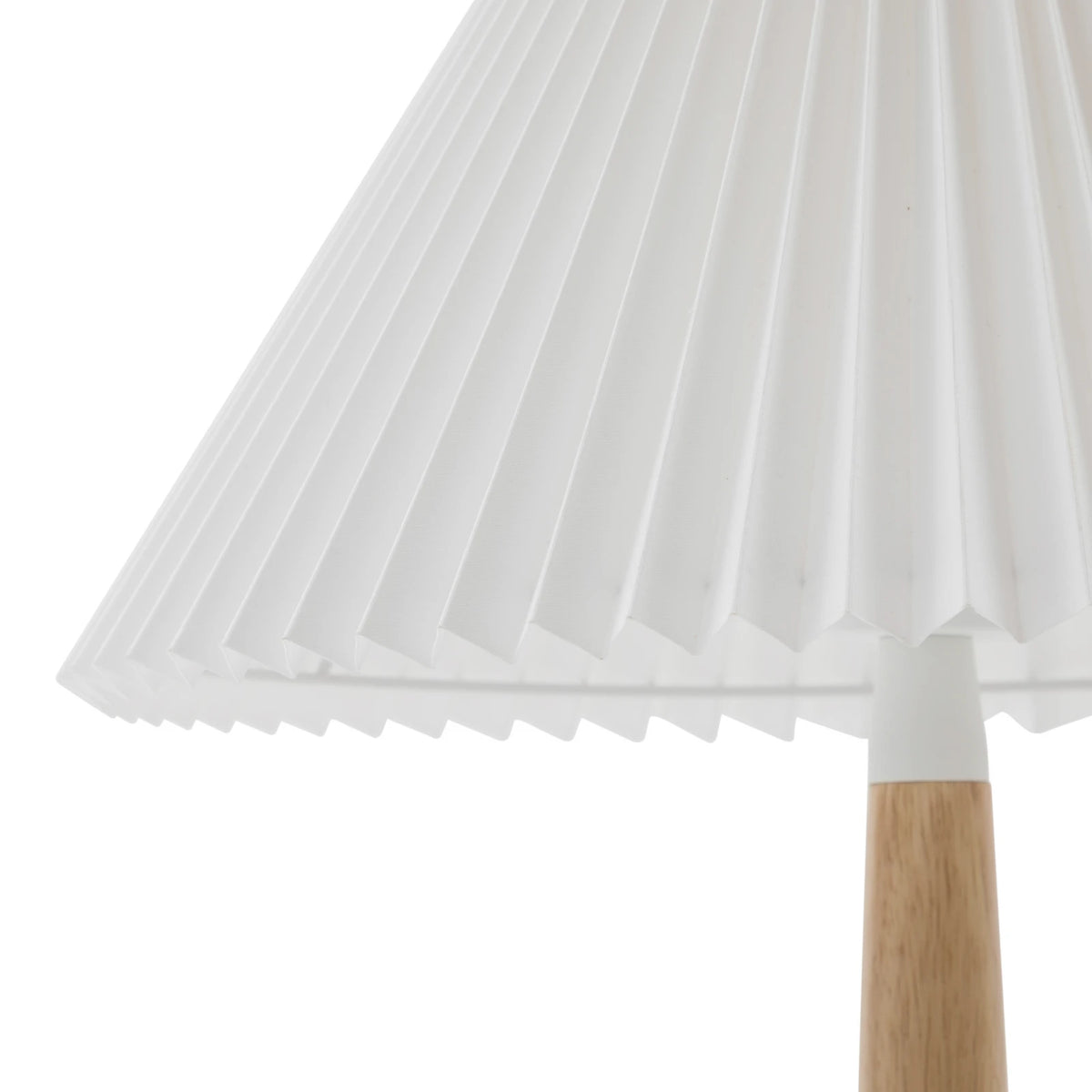 Lucande Tischleuchte Leuchte Tischlampe Lampe Ellorin weiß Holz Ø 37 cm E27 - 4251911777017