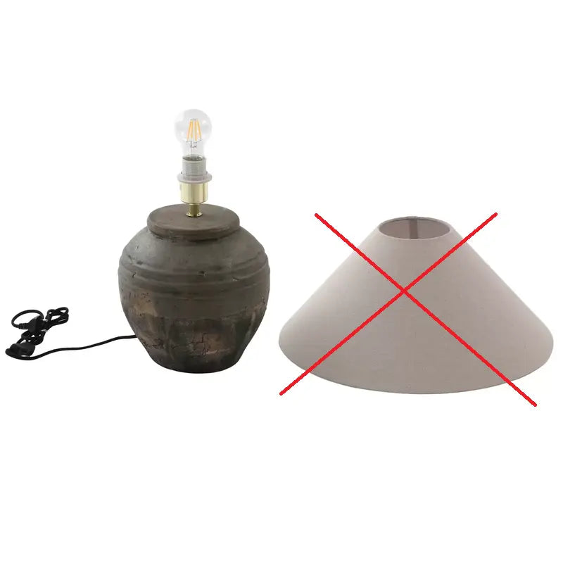 Lucande Tischleuchte Thalorin Keramik Grau Höhe 46 Cm Tischlampe Siehe Text/Foto B-Ware - 4251911776874