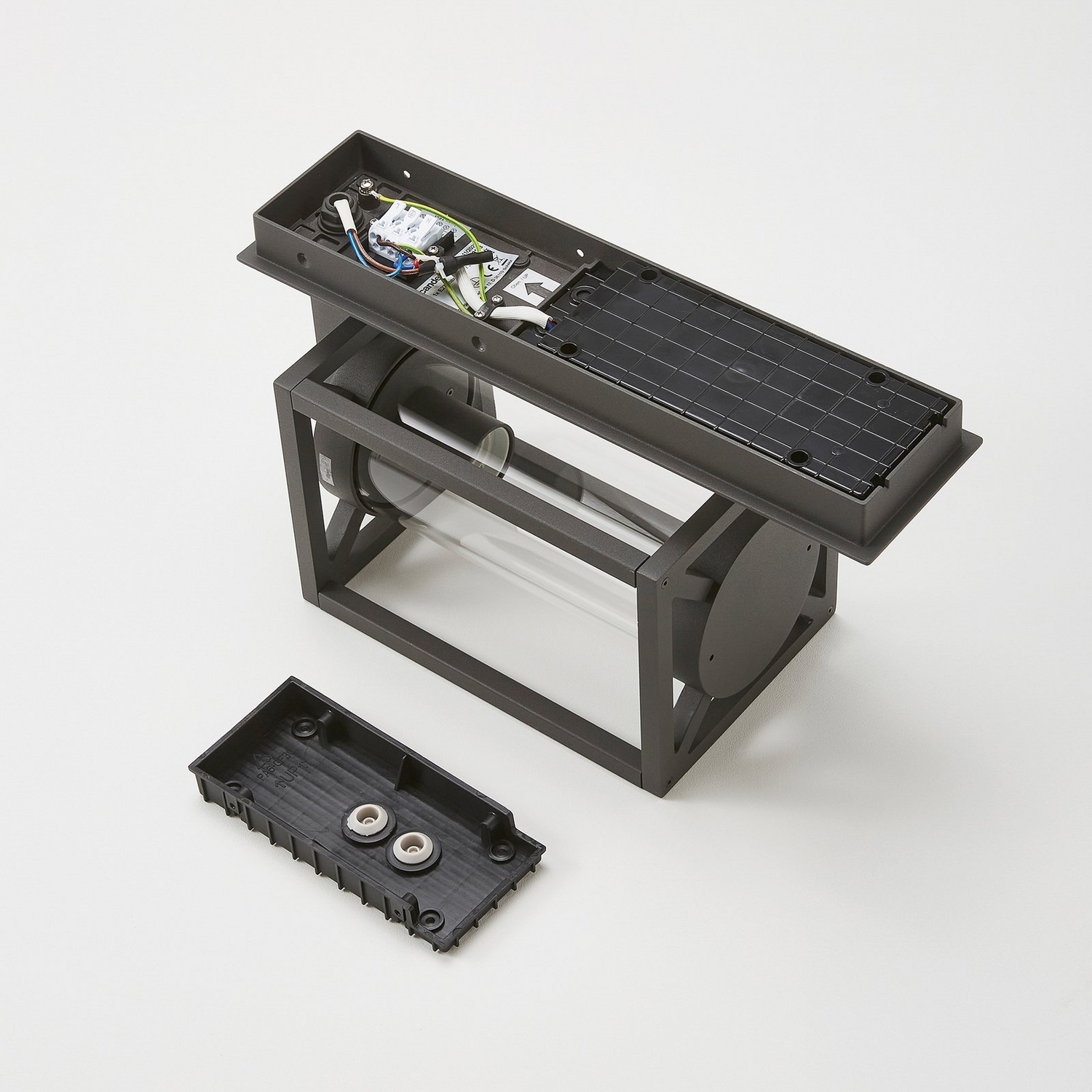 Applique murale extérieure Lucande Ferda Sensor, gris graphite 278 (produit de seconde main)