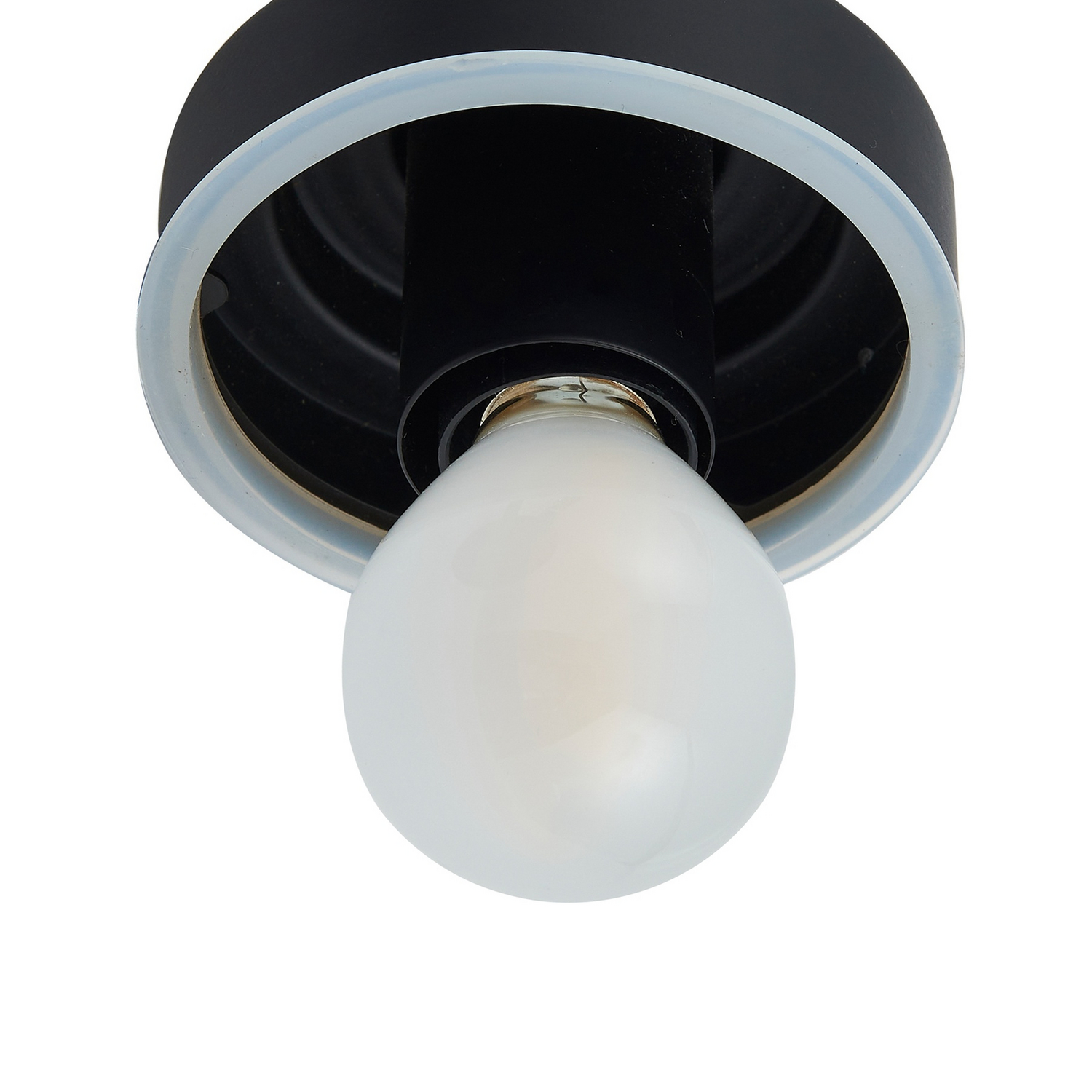 Applique murale Lucande, éclairage de salle de bain, Badolo, verre noir, 25 cm, IP44, qualité B