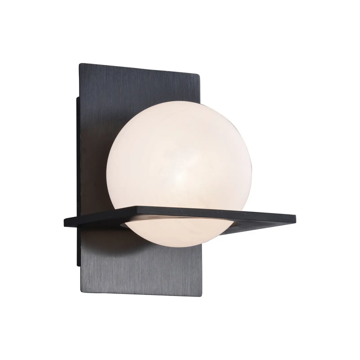 Lucande Wandleuchte Kulka Wandlampe Wandlicht Leuchte 1 Flammig Schwarz Glas G9 B-Ware