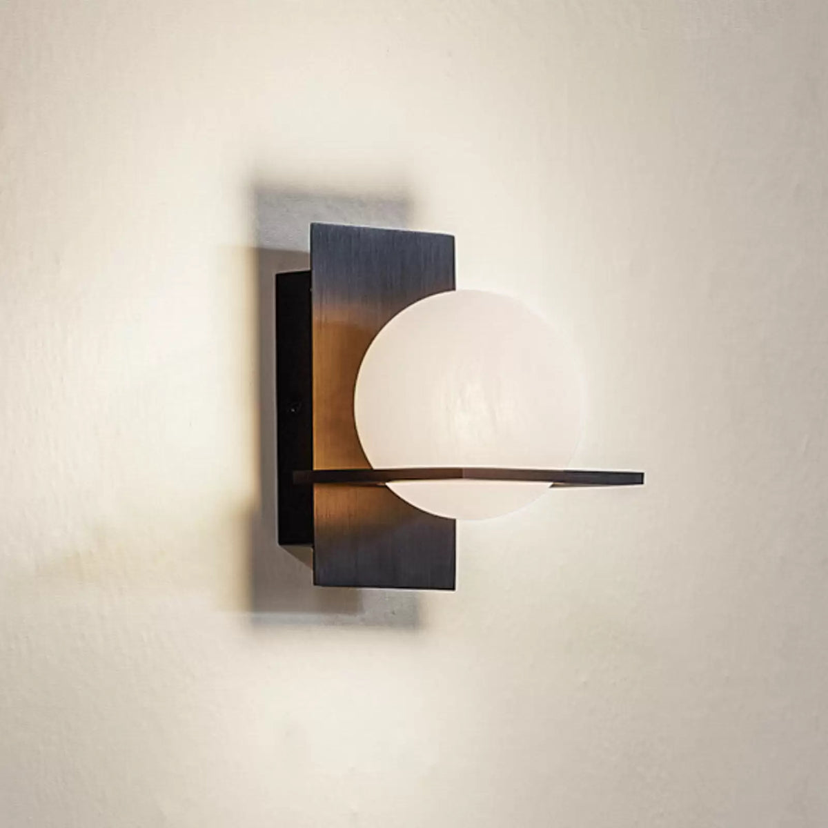 Lucande Wandleuchte Kulka Wandlampe Wandlicht Leuchte 1-flammig schwarz Glas G9 - 4251911778823