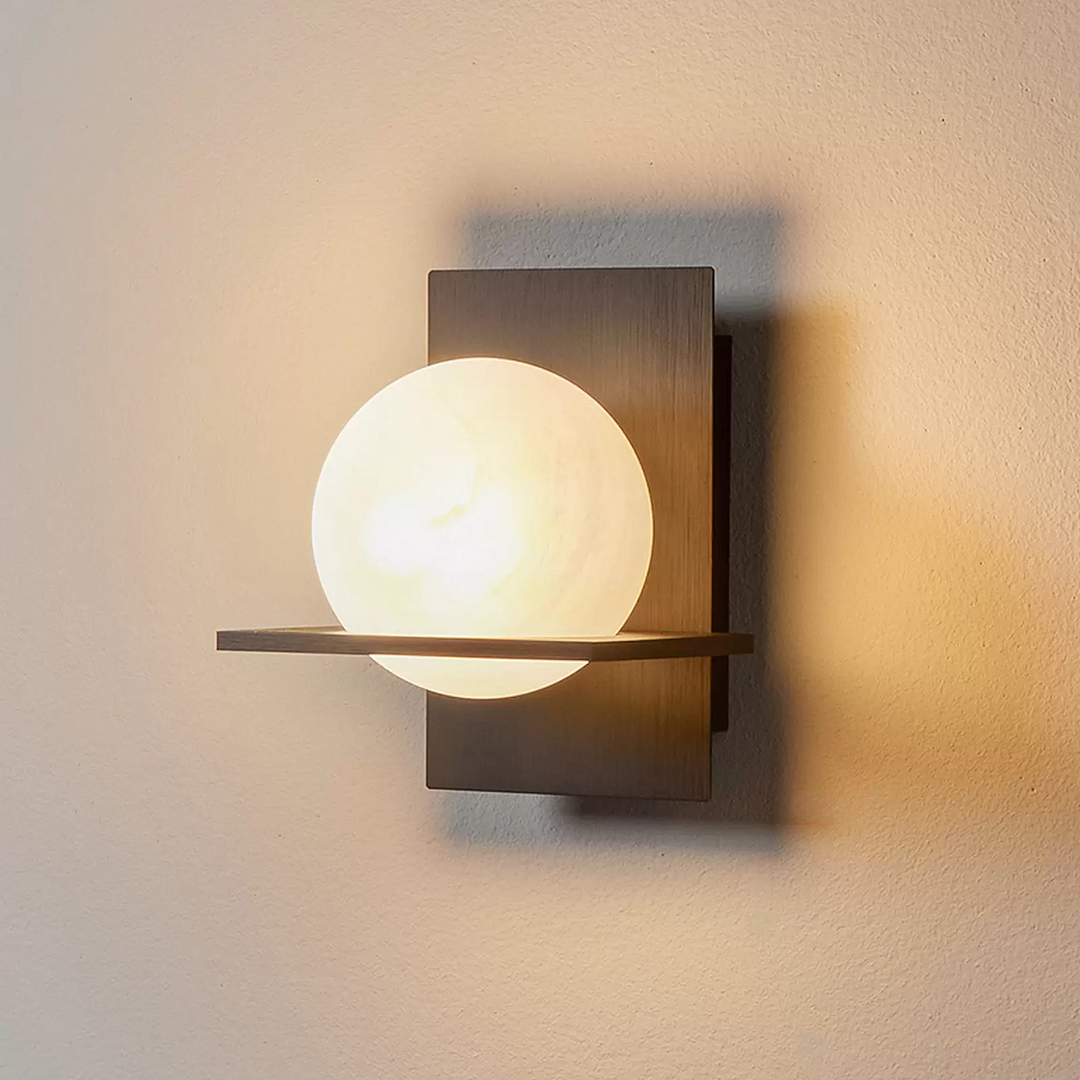 Lucande Wandleuchte Kulka Wandlampe Wandlicht Leuchte 1 Flammig Schwarz Glas G9 B-Ware