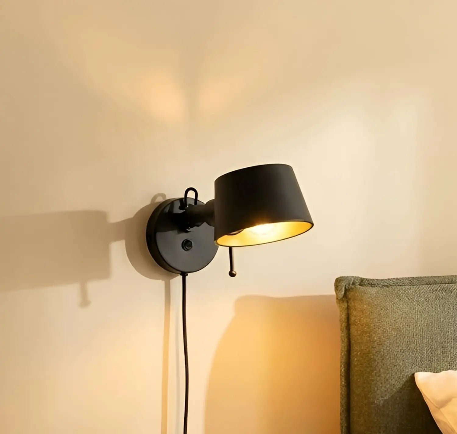 B-Ware Lucande Wandleuchte Wandlampe Silka Schwarz Schalter Stecker Flexibel E27 Led - 4255830904790