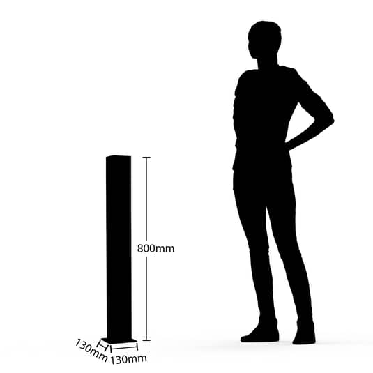 Lampe de jardin Lucande Fiola, lampe d'extérieur, lampe de terrasse, qualité B