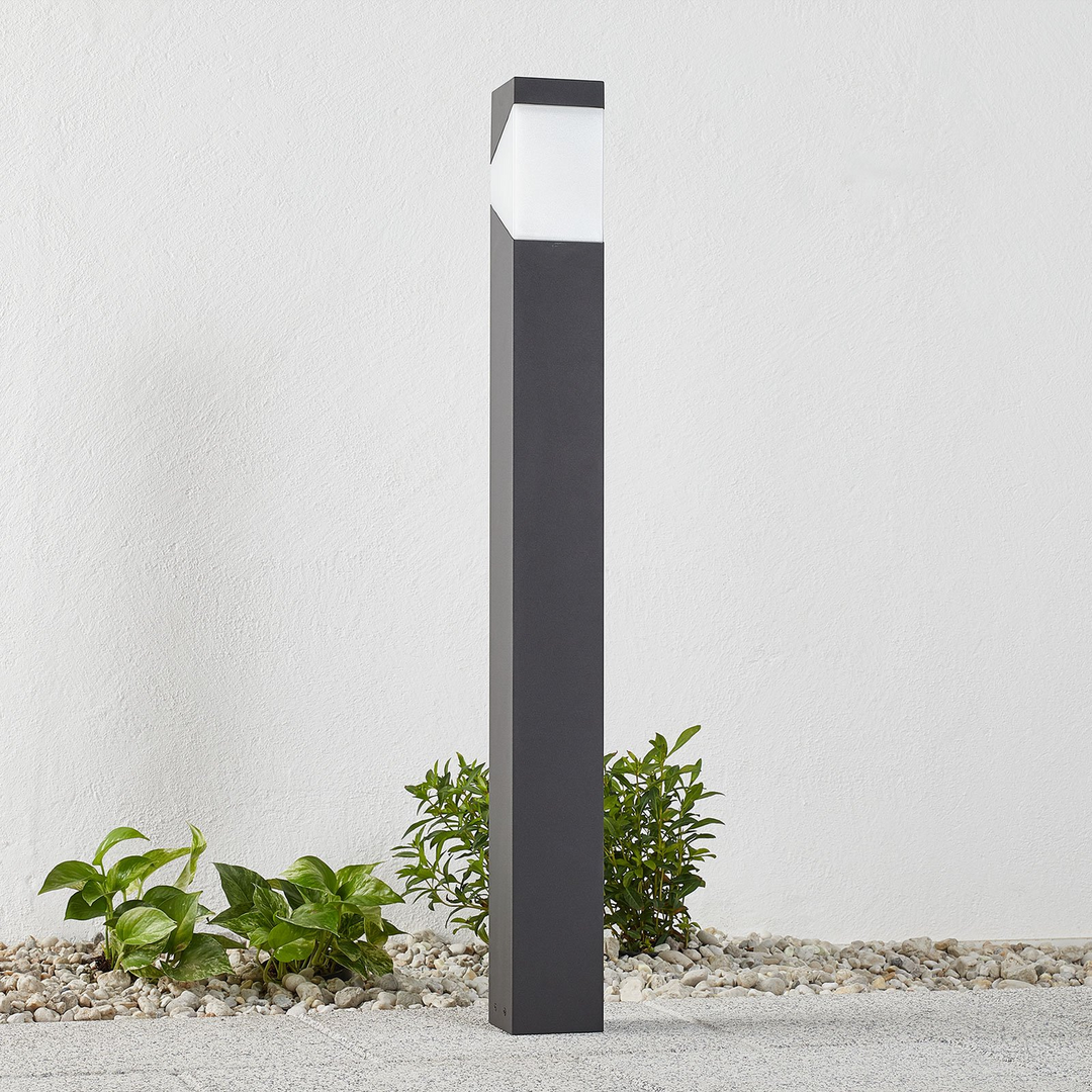 Lucande Wegeleuchte Kiran Aus Aluminium Gartenleuchte Wegelicht Außenleuchte E27 B-Ware - 6291105706223